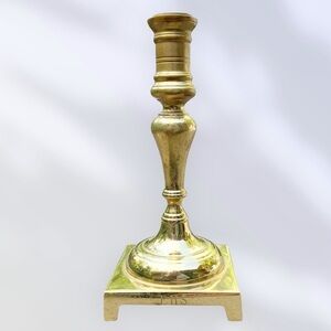 Vintage Harvin Brass Candlestick Virginia Metalcrafters Shabby Chic Boho